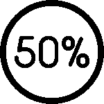 50%