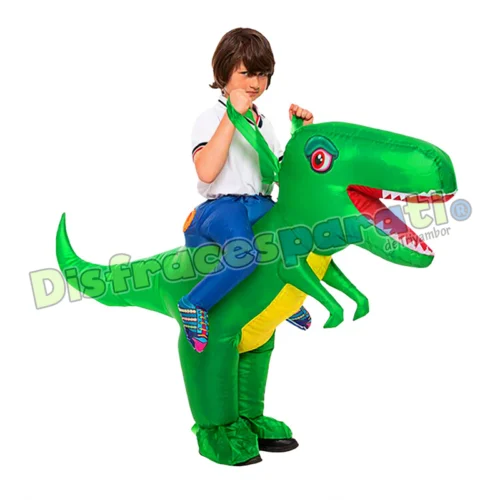 DINO DINOSAURIO MONTADO INFLABLE NIÑO/A