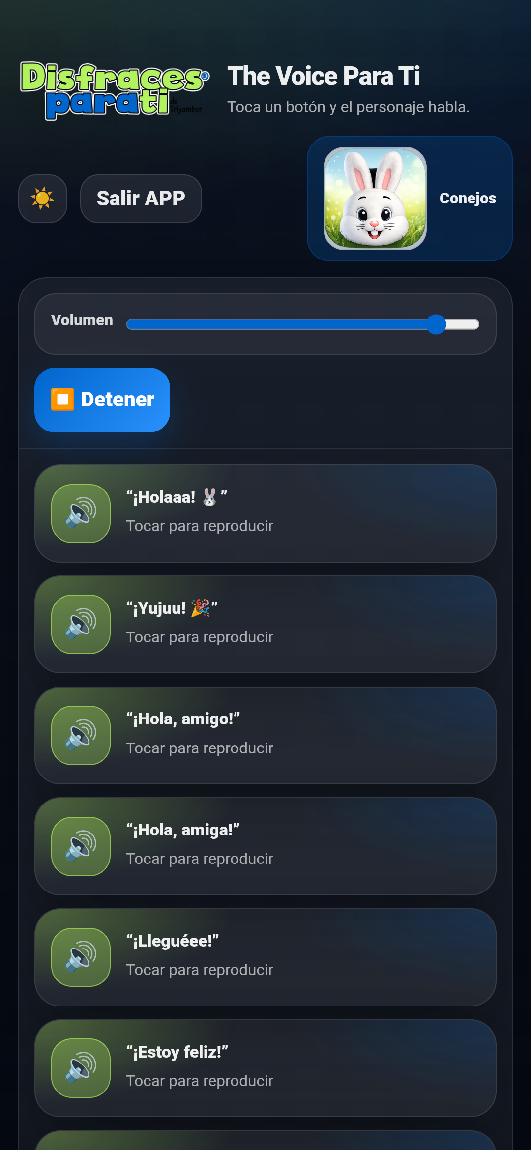 The Voice Para Ti - Captura modo noche