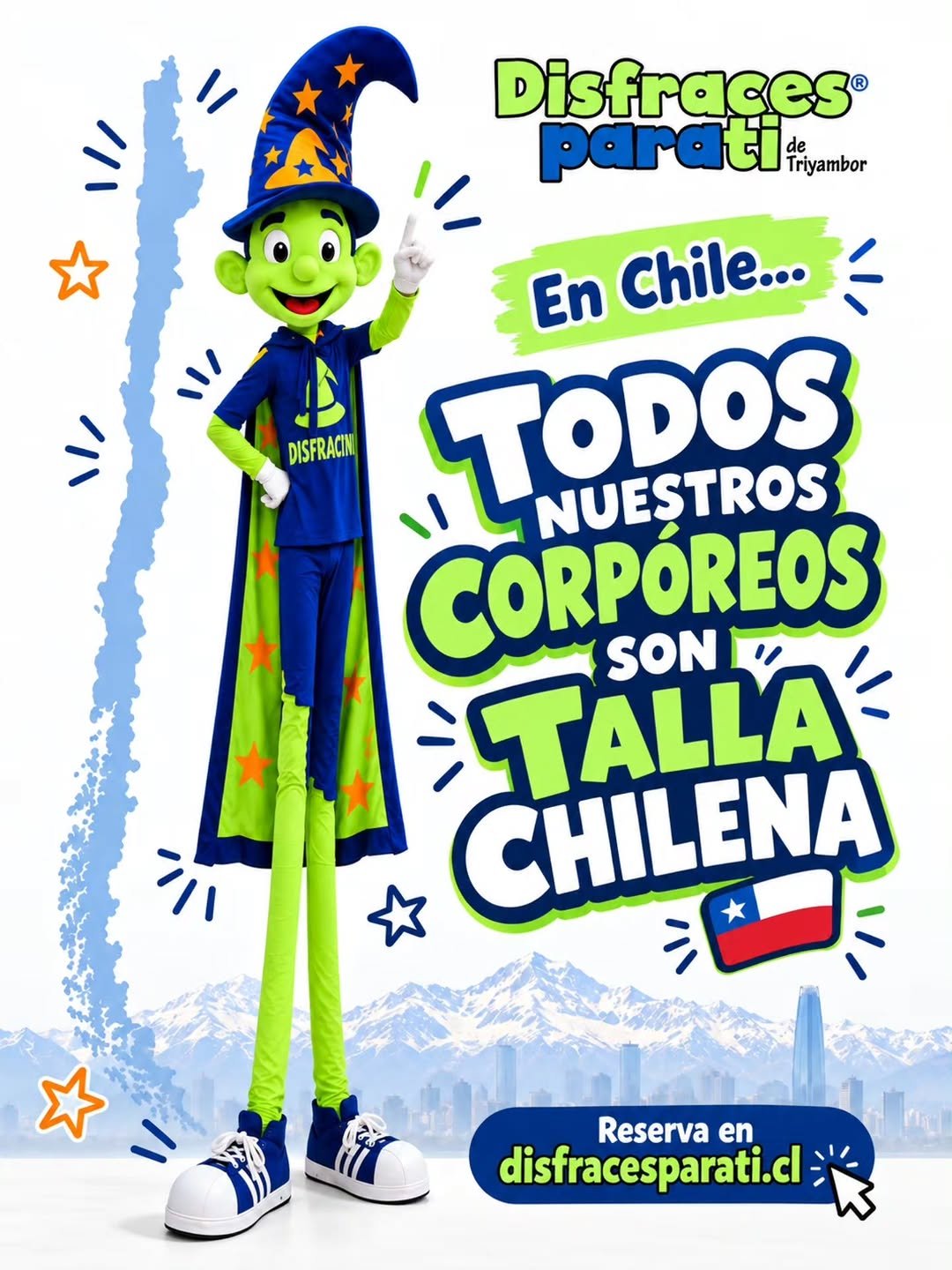 En Chile todo es largo y angosto… 🇨🇱😂 Así que obviamente nuestros corpóreos también tenían que ser Talla Chilena 🤣 Disfracito ya se adaptó a la geografía nacional y quedó listo para recorrer Chile de norte a sur 😎✨ ¿Te imaginas que llegue uno así a tu evento? 😂 Reserva tu corpóreo en disfracesparati.cl 💚💙 #ChileTrend #ChileMeme #Chile #Meme Viral FYP Funny POV TallaChilena HumorChileno DisfracesParaTi Corpóreos 🇨🇱 #chilememe