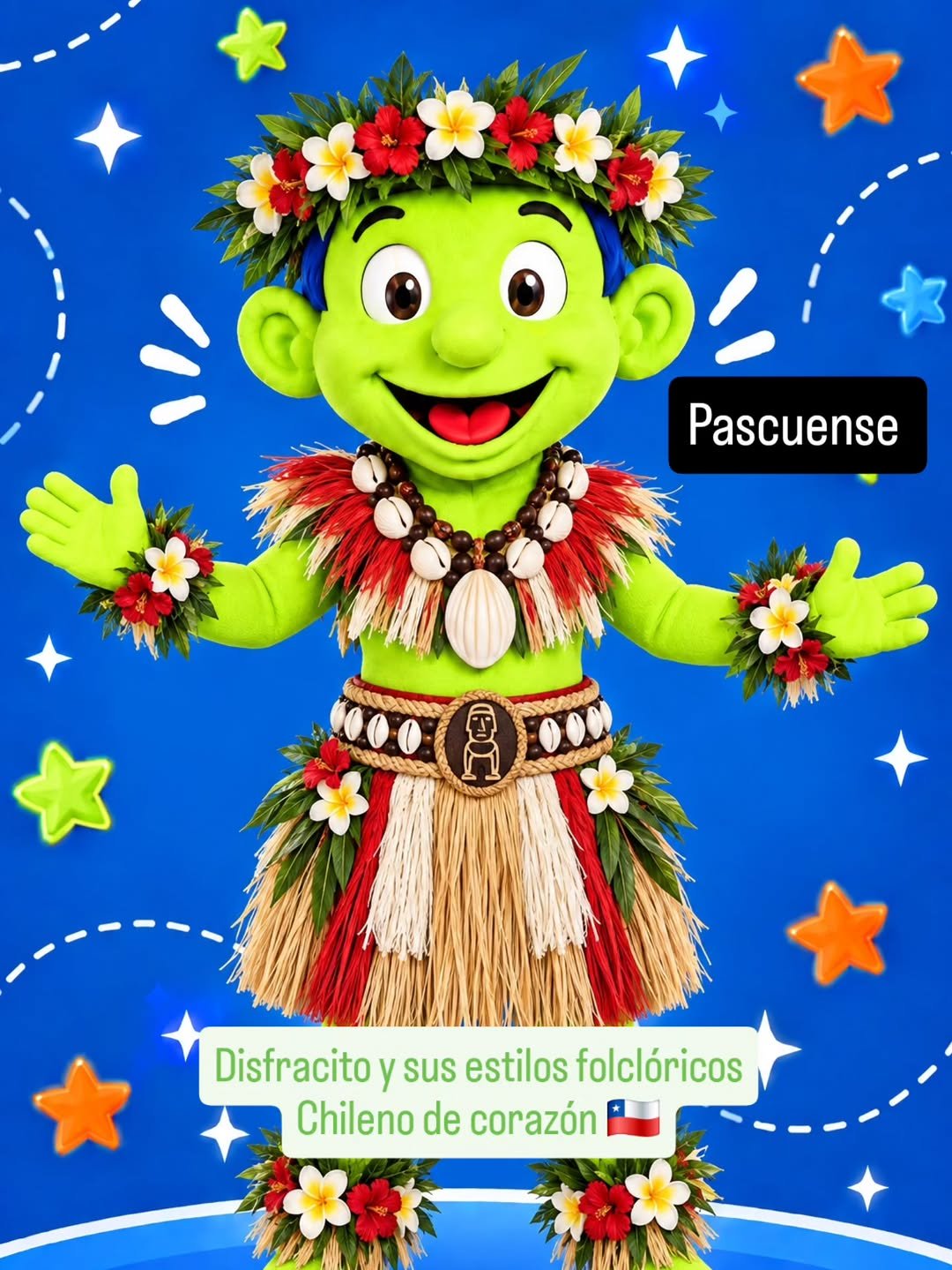 Disfracito como buen Chileno 🇨🇱 Luciendo sus trajes típicos . Cada año baila en su colegio como todos sus amigos . Ama bailar .