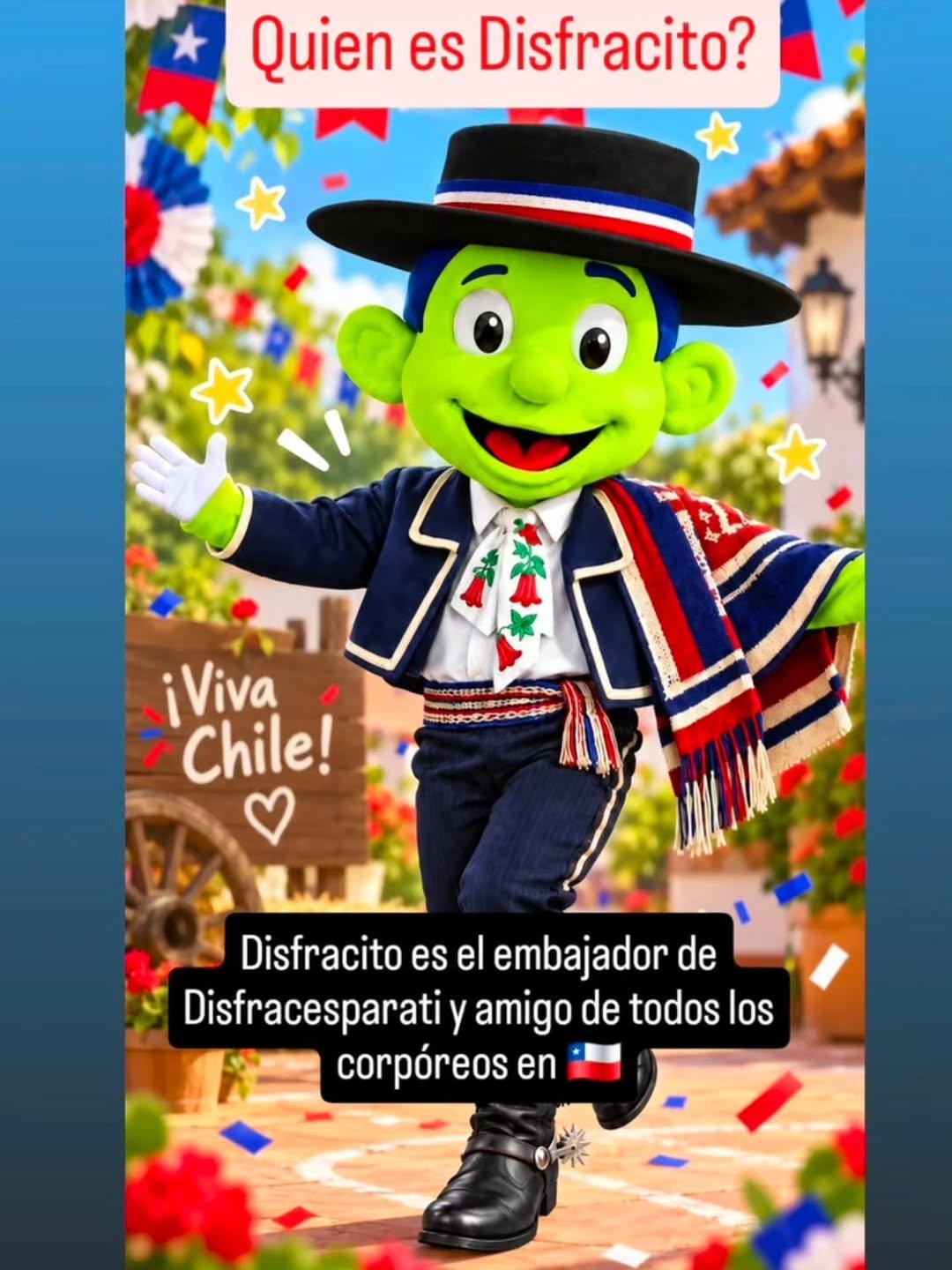 Quien es Disfracito y quién fue Disfracin? Nuestro querido amigo y embajador, Disfracito, está pronto a cumplir añitos 🎉 Pero su historia comenzó mucho antes… Primero estuvo Disfracín, quien durante años acompañó y representó a DisfracesParaTi. Con el paso del tiempo, decidió entregarle su lugar a una nueva generación: Disfracito. Y así nació nuestro pequeño gran embajador, lleno de energía, alegría y vitalidad, dispuesto a mantener viva toda la magia, las aventuras y la esencia de DisfracesParaTi®. Desde entonces, Disfracito se ha convertido en parte importante de nuestra historia y de cada celebración que compartimos con ustedes. 💙💚 Y ahora… ¡ya se acerca su cumpleaños! 🎂✨: Disfracito. Y así nació nuestro pequeño gran embajador, lleno de energía, alegría y vitalidad, dispuesto a mantener viva toda la magia, las aventuras y la esencia de DisfracesParaTi®. Desde entonces, Disfracito se ha convertido en parte importante de nuestra historia y de cada celebración que compartimos con ustedes. 💙💚 Y ahora… ¡ya se acerca su cumpleaños! 🎂✨