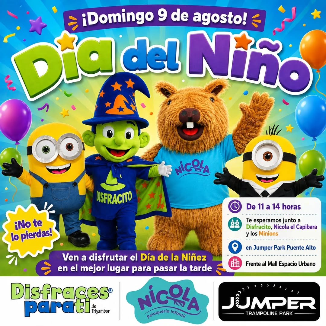 💚La magia llega a jumper park junto a nuestros bellos personajes Disfracito y Nícola el capibara. 💙 Visítanos.